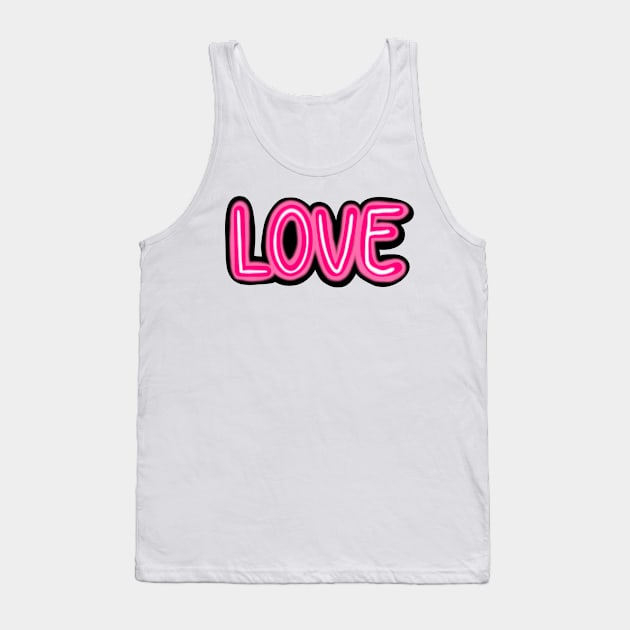 neon love Tank Top by gdm123